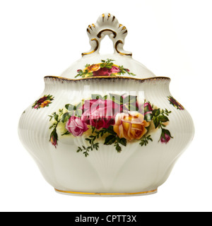 Royal Albert "Old Country Roses" Zuckerdose (das beliebteste Muster jemals entworfen durch jede Keramik) Stockfoto