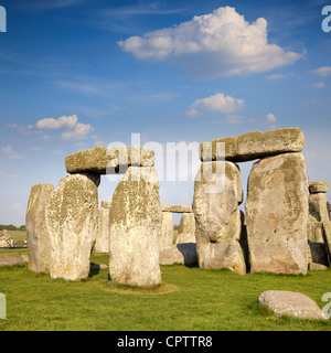 Stonehenge, UNESCO-Weltkulturerbe in Wiltshire, England. Stockfoto