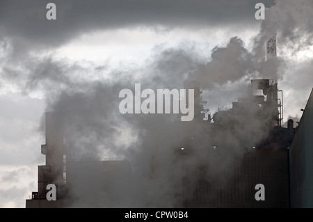 Stahlfabrik Deutschland Stockfoto