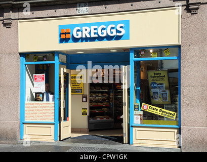 Greggs Bäcker einkaufen Newcastle Upon Tyne, England, UK Stockfoto