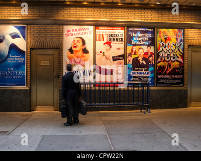 Broadway Show Poster, Shubert Alley, Times Square, New York Stockfoto