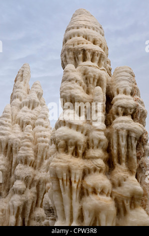 Stalagmit stein Bildung im Oriental Shanghai Geologisches Museum Shanghai China Stockfoto