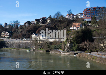 Bahnhof Laufenburg, Landkreis Waldshut, Schwarzwald, Baden-Württemberg, Deutschland, Europa Stockfoto