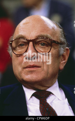 Lambsdorffs, Otto Graf von, 20.12.1926 - 5.12.2009, deutscher Politiker (FDP), Porträt, 1990, Stockfoto