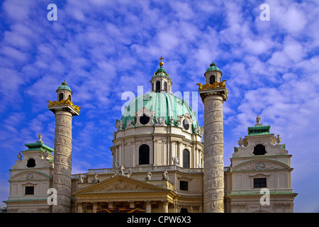 Karlskirche, Charles-Kirche in Wien. Österreich Stockfoto