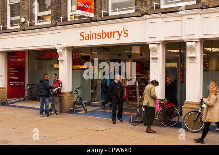 Der Sainsbury-Shop speichern in Cambridge, England, Großbritannien, Vereinigtes Königreich Stockfoto