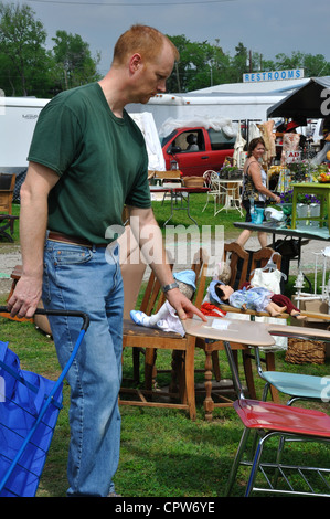 Ersten Montag Fachbesuchertage Flohmarkt in Canton, Texas, USA - älteste und größte Flohmarkt in den USA Stockfoto