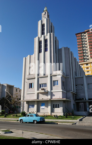 Havanna. Kuba. Vedado. Casa de Las Américas, Art-Deco-Gebäude. Stockfoto