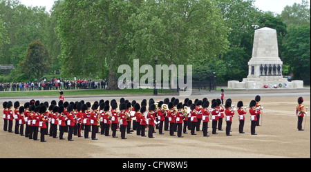 Trooping die Farbe 2. Juni 2012 - der Generalmajor Review bei Horseguards Parade in London. Stockfoto