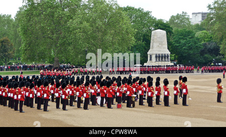 Trooping die Farbe 2. Juni 2012 - der Generalmajor Review bei Horseguards Parade in London. Stockfoto