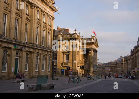 Abendsonne auf der grauen Street Theatre Royal Newcastle-upon-Tyne Stockfoto