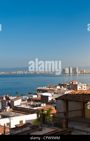 Mexiko, Puerto Vallarta. Skyline von Puerto Vallarta, Mexiko. Stockfoto