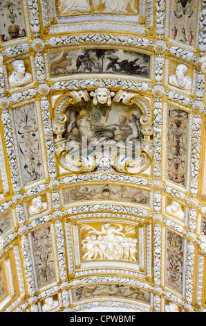 Scala d ' Oro (Goldene Treppe) von Jacopo Sansovino im Dogenpalast Palace - Sestiere San Marco, Venedig - Italien Stockfoto