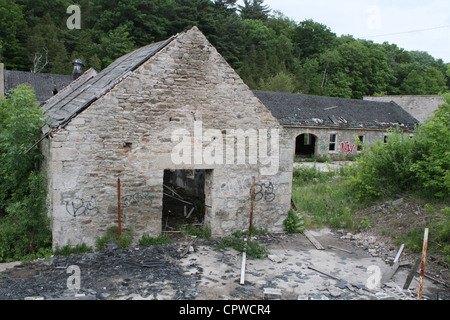 Abandon alte Fabrik Lager Industrie zu zerstören Stockfoto