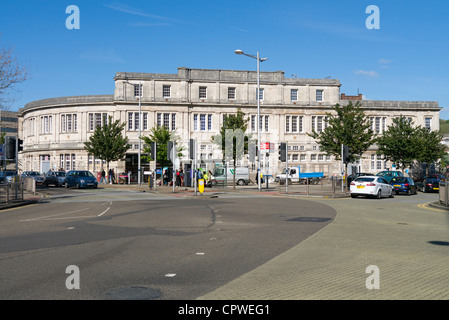 Swansea ˈswɒnzɪ Bahnhofsgebäude, Wales UK. Stockfoto