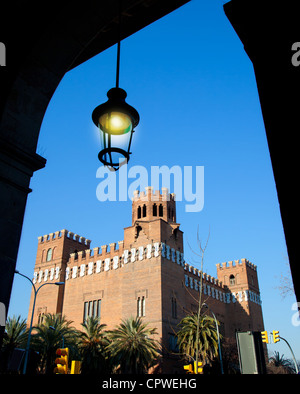 Barcelona Ciudadela drei Drachenburg von Domenech Architekt i. Montaner Stockfoto