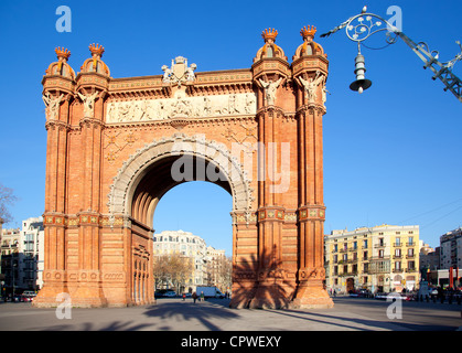 Arco del Triunfo Barcelona Triumph Bogen Arc de Triomf Stockfoto