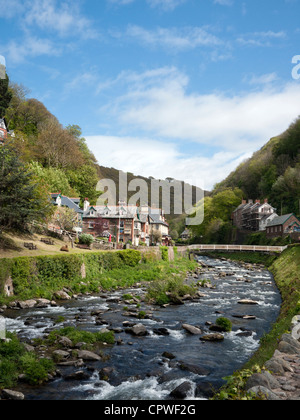 East Lyn River an Lynmouth Devon UK Stockfoto