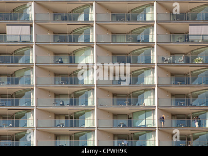 Ein Wohnblock in Sydney Harbour Stockfoto