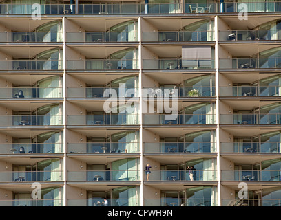 Ein Wohnblock in Sydney Harbour Stockfoto