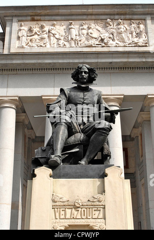 Velazquez-Statue vor dem Museo del Prado Madrid Spanien Stockfoto