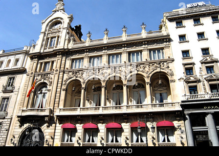 Casino Alcala, Calle de Alcala, Madrid, Spanien Stockfoto