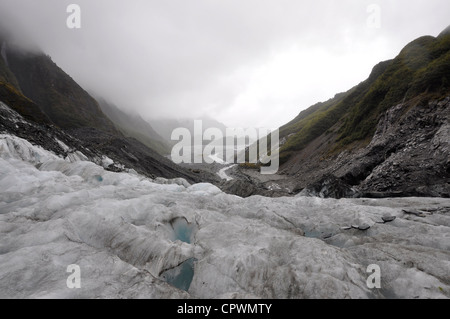 Franz Josef Gletscher Westküste Südinsel Neuseeland Stockfoto