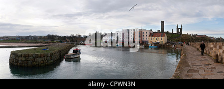 Hafen von Saint Andrews, Meerseite Stockfoto