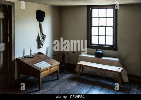 Historischen American colonial house von Johnson Ferry House. Stockfoto