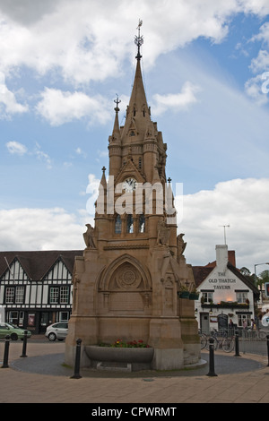 Jubilee Clock Tower in Rother Markt, Stratford-upon-Avon Stockfoto