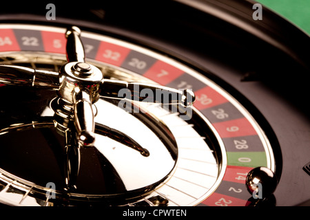 Roulette im casino Stockfoto