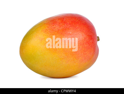 Mango-Frucht isoliert auf weißem Hintergrund Stockfoto
