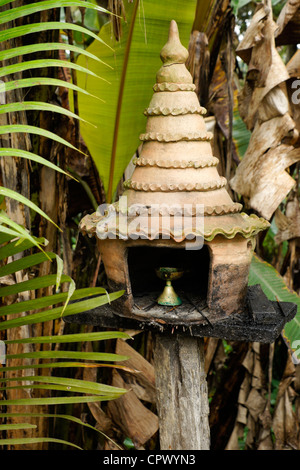 Bildstock am Embekka Devale Hindu-Tempel, Kandy, Sri Lanka Stockfoto