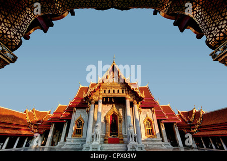 Die Marmor-Tempel | Wat Benchamabophit | Bangkok Stockfoto