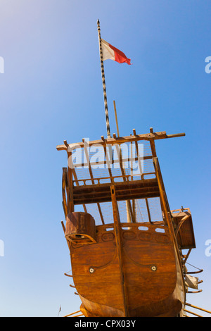 Alten Dhau, traditionellen arabischen Segelschiff, Dubai, Vereinigte Arabische Emirate Stockfoto