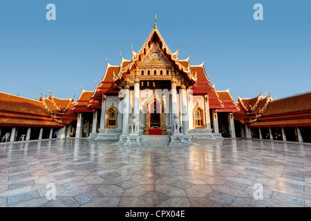 Die Marmor-Tempel | Wat Benchamabophit | Bangkok Stockfoto