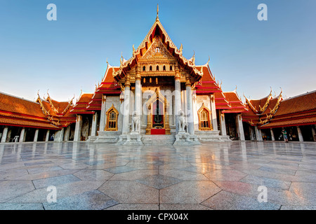 Die Marmor-Tempel | Wat Benchamabophit | Bangkok Stockfoto