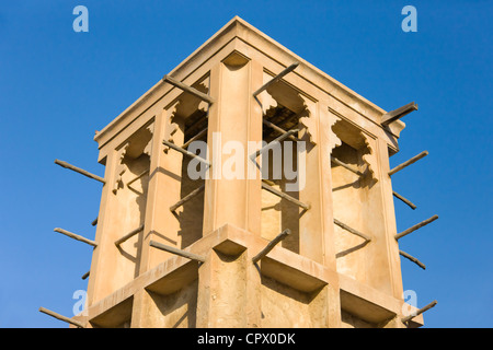 Traditionelle wind Tower, Dubai, Vereinigte Arabische Emirate Stockfoto