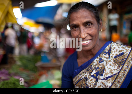 der Markt in Bandarawela, Badula Distrikt, Sri Lanka Stockfoto