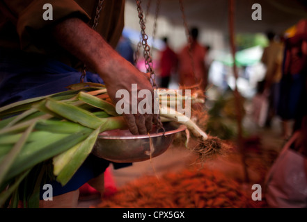 der Markt in Bandarawela, Badula Distrikt, Sri Lanka Stockfoto