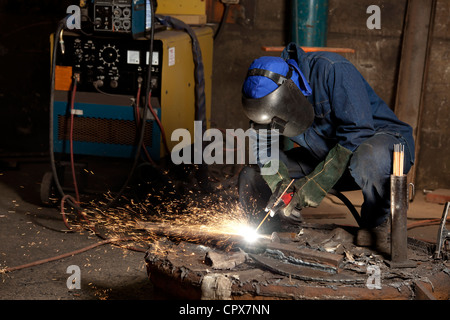 Fugenhobeln renovierten industrielle Magnet Magnet Fabrik, Gauteng, Südafrika Stockfoto