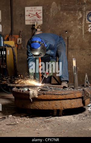 Fugenhobeln renovierten industrielle Magnet Magnet Fabrik, Gauteng, Südafrika Stockfoto