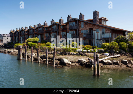 La Conner Kanal Lodge - La Conner, Washington-USA Stockfoto