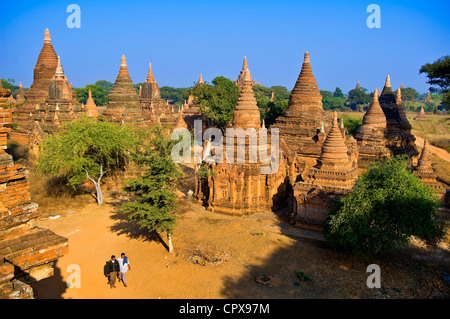 Mandalay-Division, Bagan (Pagan), Myanmar (Burma), Old Bagan, Khaymingha Komplex aus dem 13. Jahrhundert Stockfoto