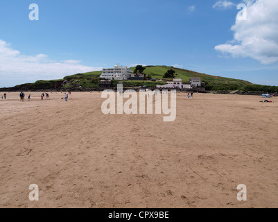 Art-Deco-Burgh Island Hotel und Sardinen Inn, Devon, UK Stockfoto