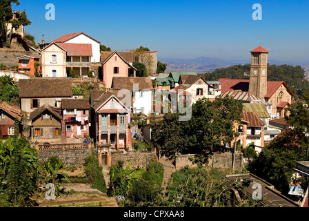 Madagaskar, Analamanga Region, Antananarivo (Tananarive oder Tana), historische Viertel von Andahalo auf der Höhe der Stadt Stockfoto