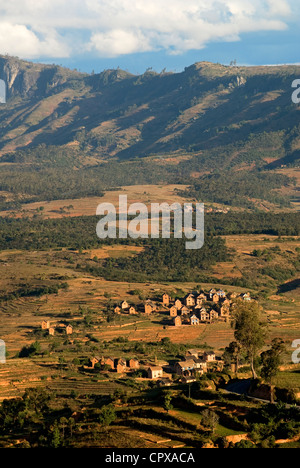 Madagaskar-Hochland ehemalige Provinz von Fianarantsoa Tiefland Dörfer der Nationalpark von Ranomafana National Road 7 gesehen Stockfoto