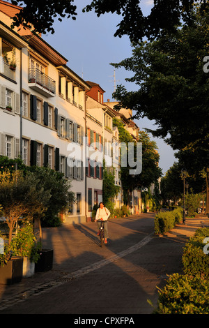 Schweiz, Kanton Basel-Stadt, Basel, Kleinbasel Stadtteil am rechten Ufer des Rheins Stockfoto