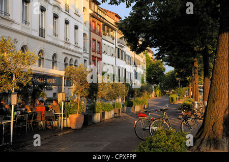 Schweiz, Kanton Basel-Stadt, Basel, Kleinbasel Stadtteil am rechten Ufer des Rheins Stockfoto