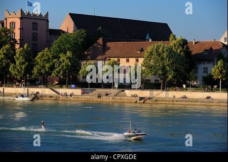 Schweiz, Kanton Basel-Stadt, Basel, Kleinbasel Stadtteil am rechten Ufer des Rheins Stockfoto